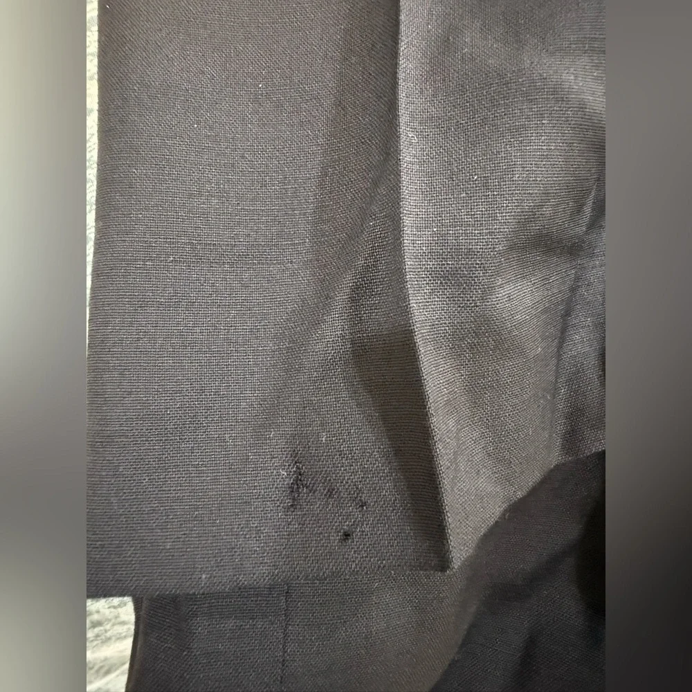 J.Crew black thin wool blend trousers (fair condition)